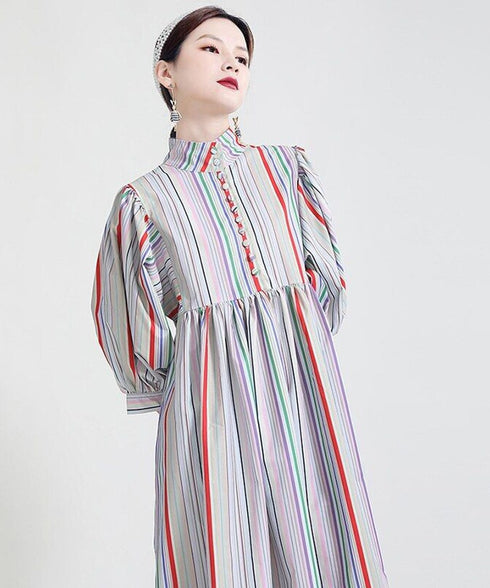 Colorful Line Dress