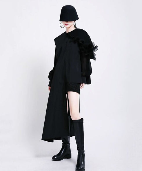 Ruffle Pleated Blouse