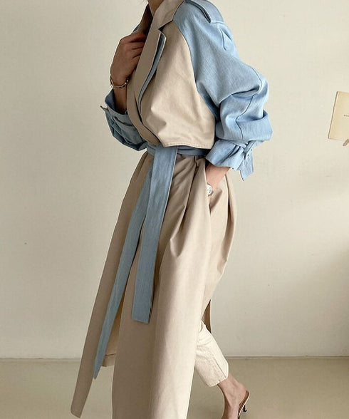Raglan Sleeve Trench Coat