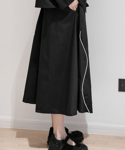 Double Line Flower Skirt