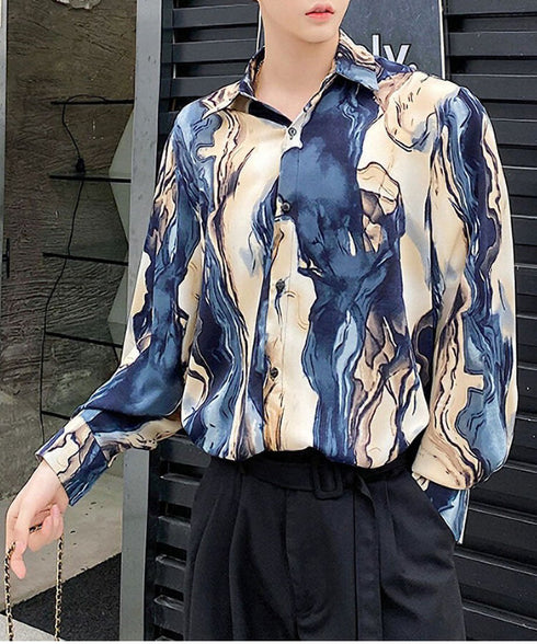 Geological Print Shirt