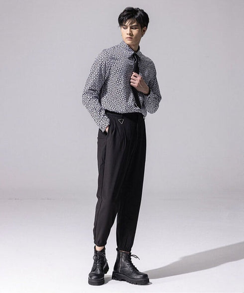 Geometric Triangle Print Shirt