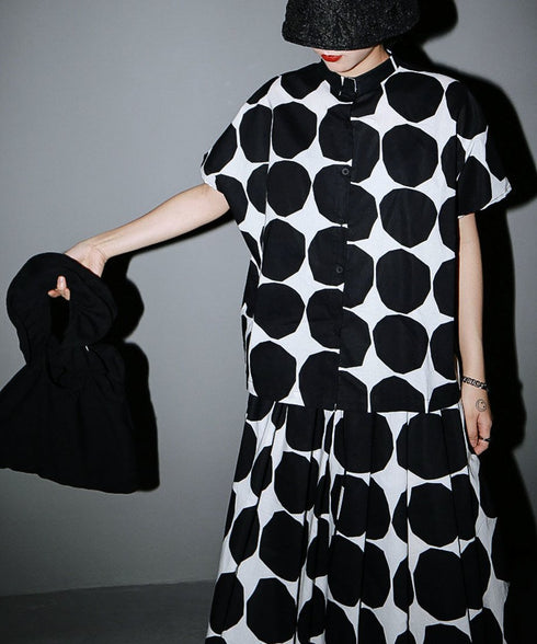 Polka Dot Short Sleeve Shirt