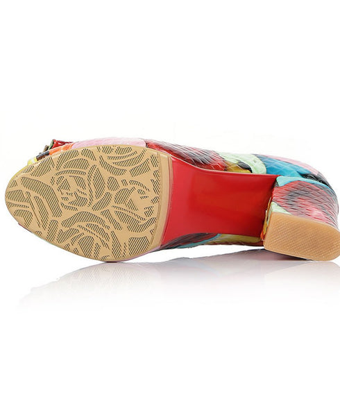 Ripple Open Toe Pumps