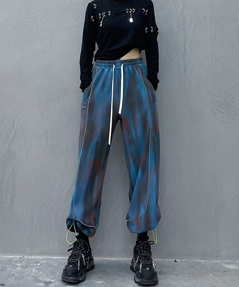 Tie-dye Drawstring Pants