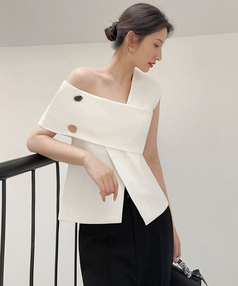 One shoulder top