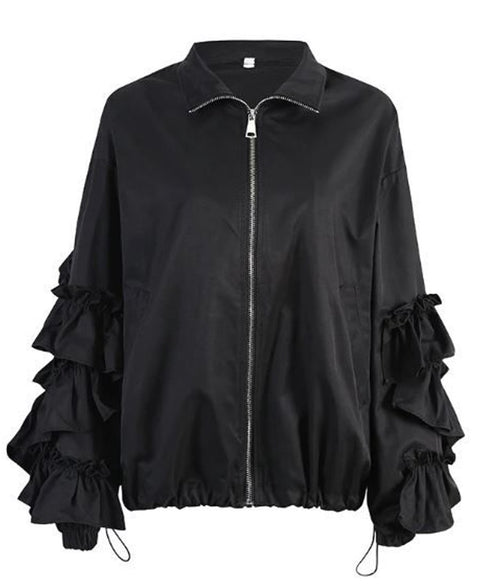 Tiered Frill Sleeve Jacket