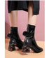 Tassel Charm Block Heel Boots
