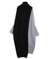 Bicolor batwing knit dress
