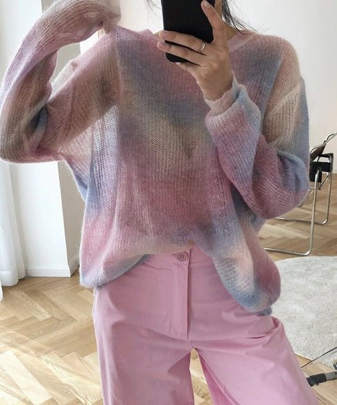 Pastel Gradation Knit
