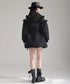 Ruffled Quilted Belted Coat