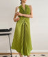 Halter Pleat Dress