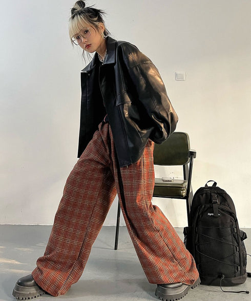 Flap Pocket Faux Leather Jacket