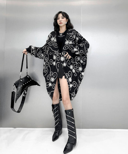 Flower Embroidery Cardigan