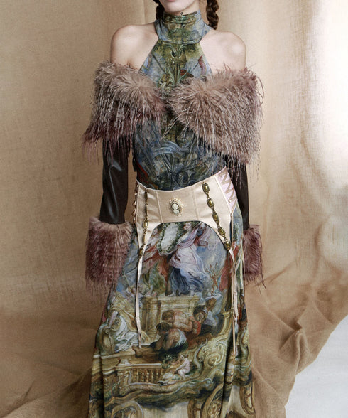 Art Full Open-back Dress