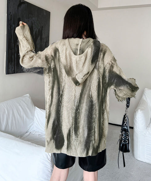 Gradation Mesh Hoodie