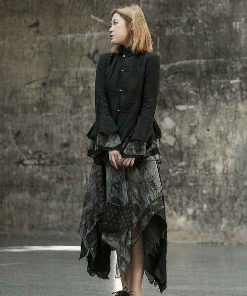 Shadow Veil Layered Skirt