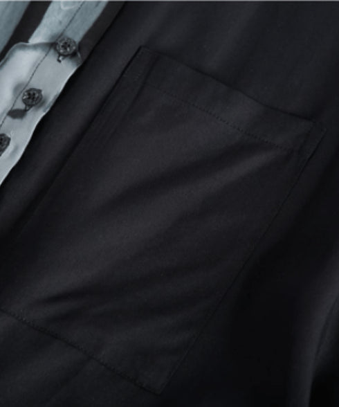 Half Graphic Short Sleeve Shirt Set