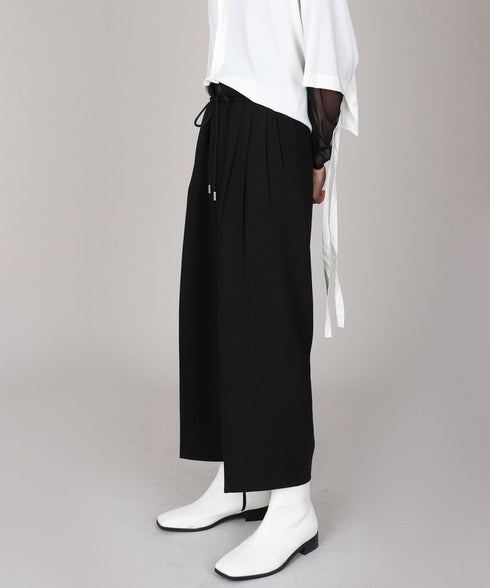 String Belt Wide Pants