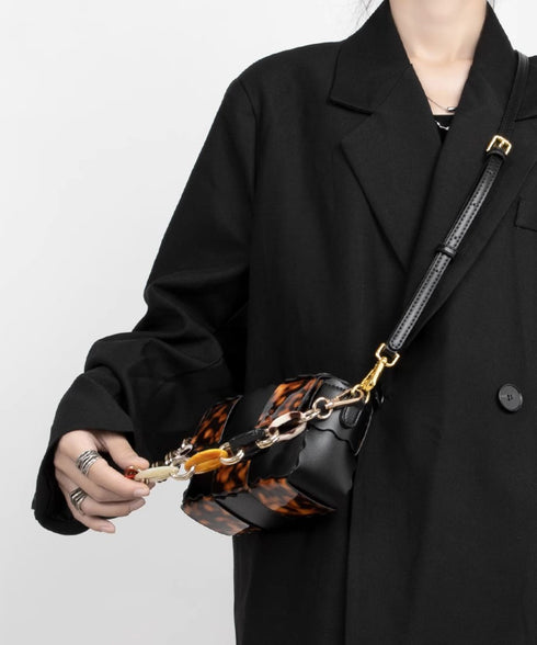 Tortoiseshell Chain Shoulder Bag