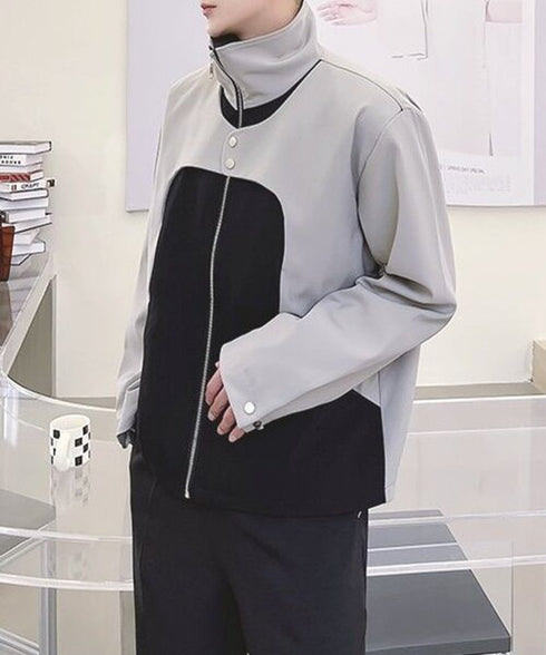 Bicolor Zip Jacket