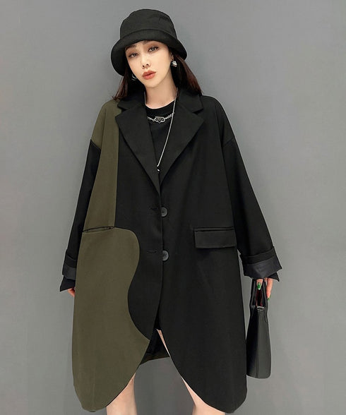 Bicolor Long Jacket