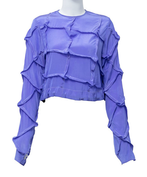 Round-neck Mulberry Top