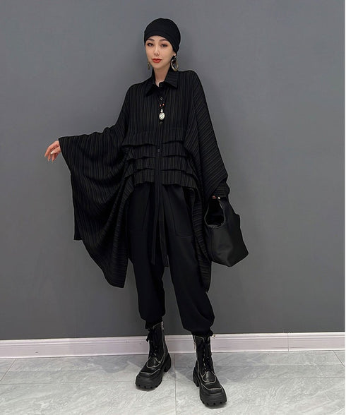 Pleated Layered Volume Shirt
