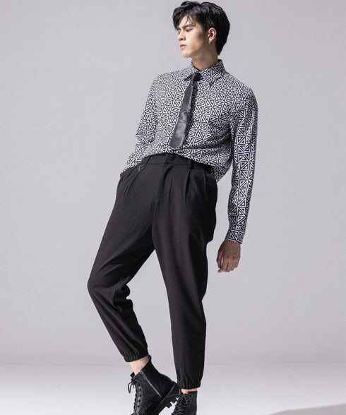 Geometric Triangle Print Shirt