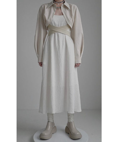 Round Tail Cropped Blouse