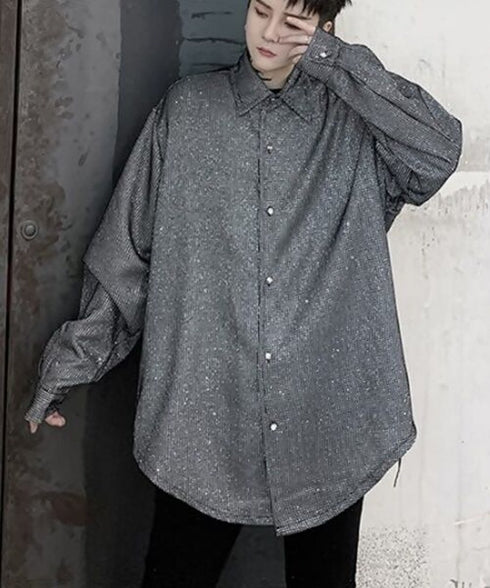 Shiny Jacquard Shirt