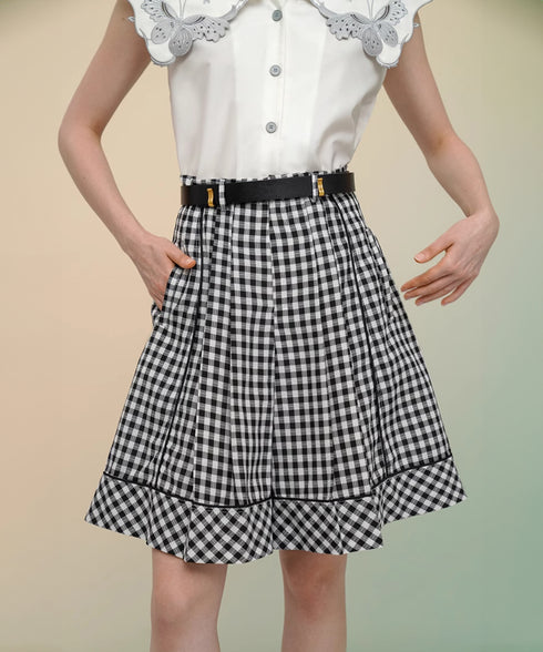 Gingham Check Culottes