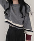 Colorblock Knit Pullover