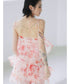 Floral Ruffled Organza Dress