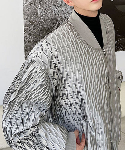 Wave Jacquard Blouson