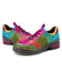 Pop Color Patchwork Derby Shoes