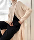 Long Knit Drape Sweater