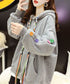 Colorful Button Hoodie