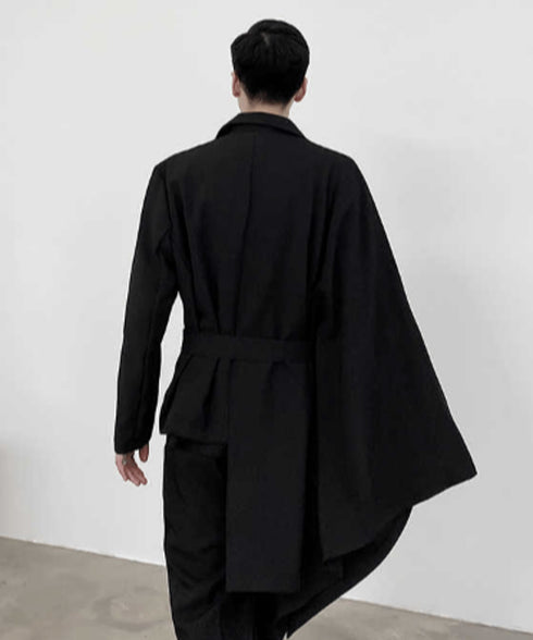 Asymmetric Belt Jacket