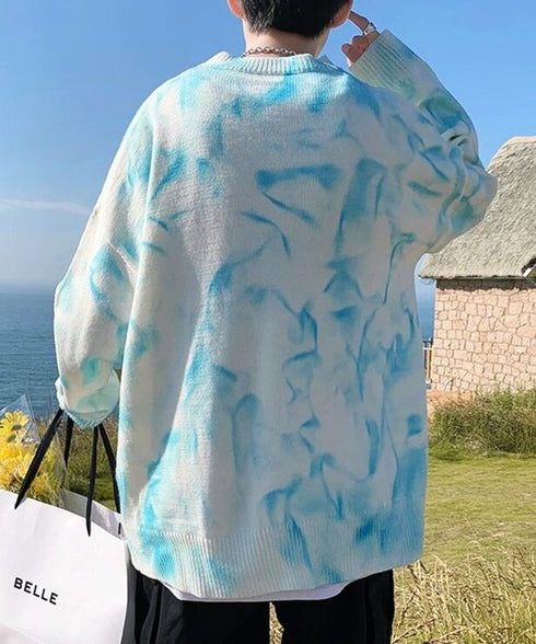 Monochrome Cloud Dye Knit