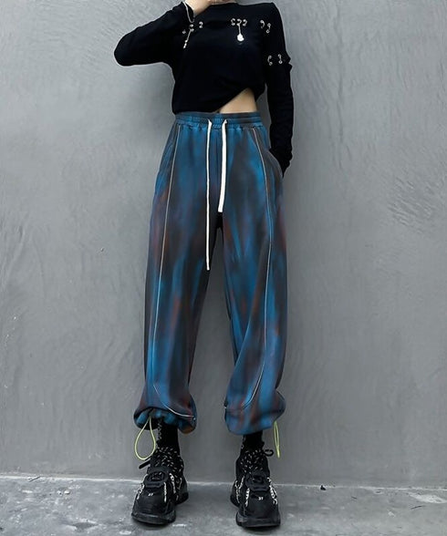 Tie-dye Drawstring Pants