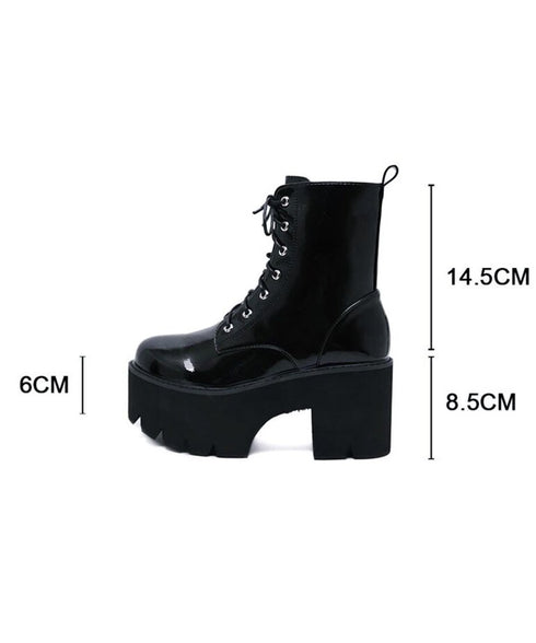 Lace Up Platform Boots