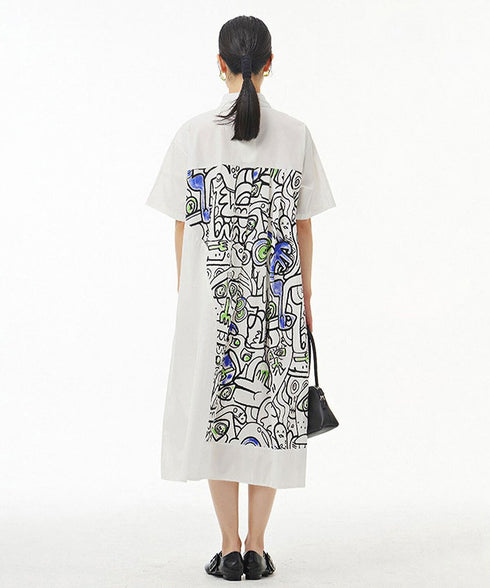 Graphic Art Printed Dress