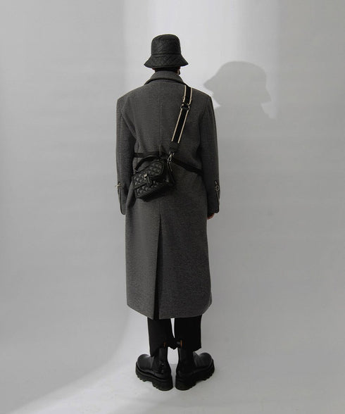 Layered Zip Long Coat