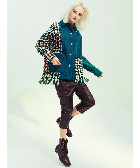 Patchwork Fringe Jacket