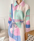 Pastel Geometry Pleated Dress