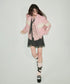 Color Block Faux Leather Jacket