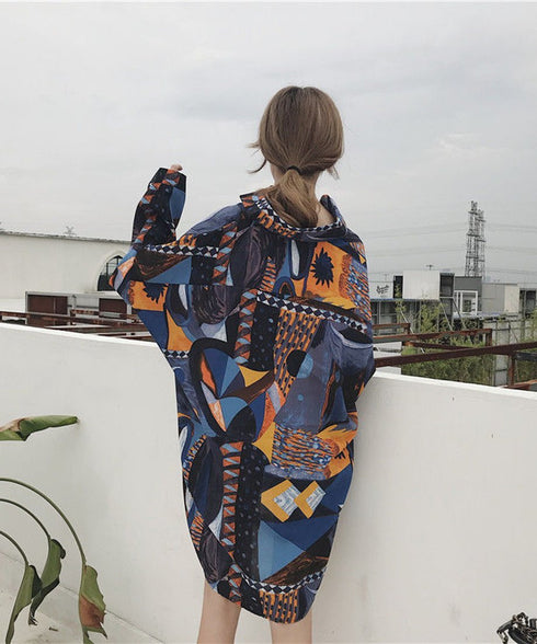 Geometry Loose Blouse