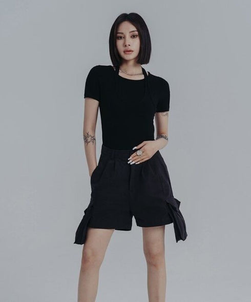 Strap Neck Fitted Top