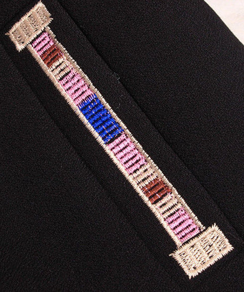 Mao color embroidery jacket